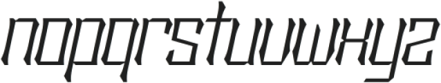 Sengklec Extra Light Expanded Italic otf (200) Font LOWERCASE