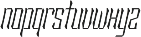 Sengklec Thin Condensed Italic otf (100) Font LOWERCASE