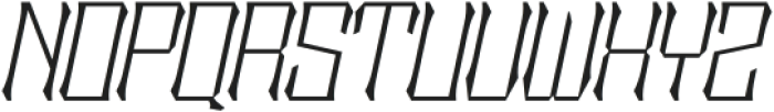 Sengklec Thin Expanded Italic otf (100) Font UPPERCASE