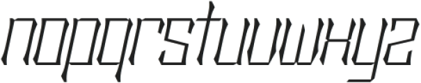 Sengklec Thin Expanded Italic otf (100) Font LOWERCASE