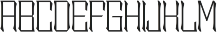Sengklec Thin Expanded otf (100) Font UPPERCASE