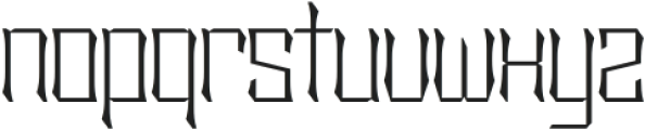 Sengklec Thin Expanded otf (100) Font LOWERCASE