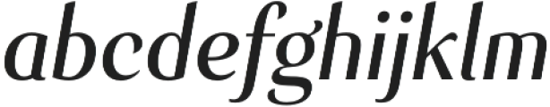 Senlot Cond Medium Italic otf (500) Font LOWERCASE