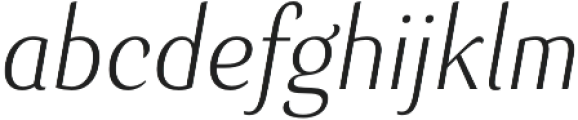 Senlot Cond Thin Italic otf (100) Font LOWERCASE