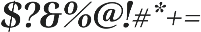 Senlot Ext ExBold Italic otf (700) Font OTHER CHARS