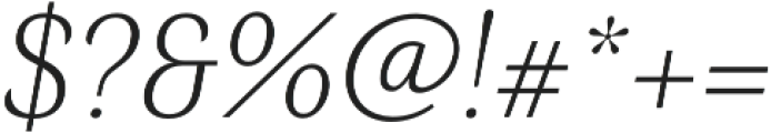 Senlot Ext Thin Italic otf (100) Font OTHER CHARS