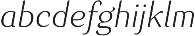 Senlot Ext Thin Italic otf (100) Font LOWERCASE