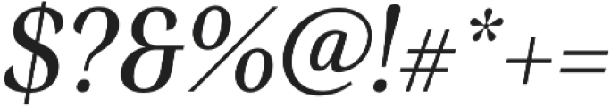 Senlot Norm Medium Italic otf (500) Font OTHER CHARS