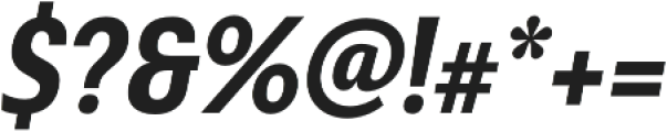 Senlot Sans Cond Black Italic otf (900) Font OTHER CHARS