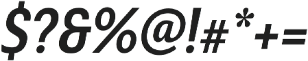 Senlot Sans Cond Bold Italic otf (700) Font OTHER CHARS