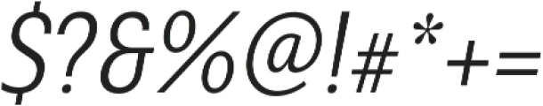 Senlot Sans Cond Light Italic otf (300) Font OTHER CHARS