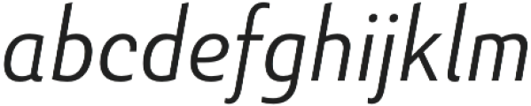 Senlot Sans Cond Light Italic otf (300) Font LOWERCASE