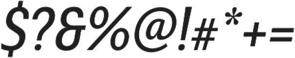 Senlot Sans Cond Medium Italic otf (500) Font OTHER CHARS