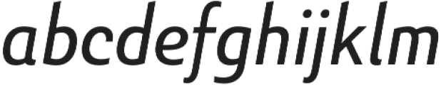 Senlot Sans Cond Regular Italic otf (400) Font LOWERCASE