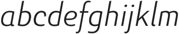 Senlot Sans Norm Thin Italic otf (100) Font LOWERCASE