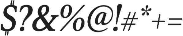Senlot Serif Cond Bold Italic otf (700) Font OTHER CHARS