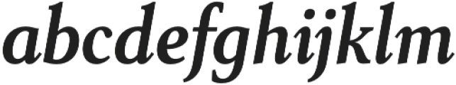 Senlot Serif Cond Bold Italic otf (700) Font LOWERCASE