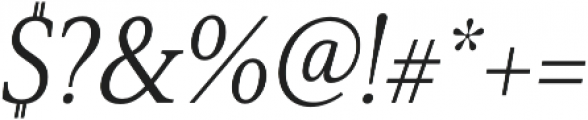 Senlot Serif Cond Book Italic otf (400) Font OTHER CHARS