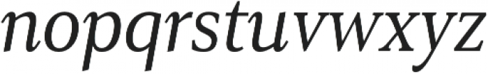 Senlot Serif Cond Book Italic otf (400) Font LOWERCASE