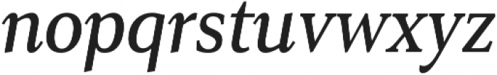 Senlot Serif Cond Medium Italic otf (500) Font LOWERCASE