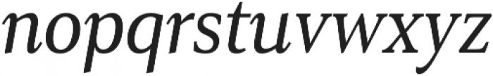 Senlot Serif Cond Regular Italic otf (400) Font LOWERCASE