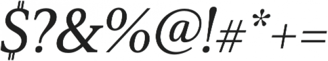 Senlot Serif Ext Demi Italic otf (400) Font OTHER CHARS