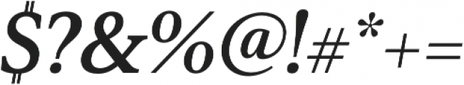 Senlot Serif Ext ExBold Italic otf (700) Font OTHER CHARS