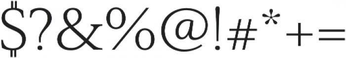 Senlot Serif Ext Light otf (300) Font OTHER CHARS