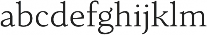 Senlot Serif Ext Light otf (300) Font LOWERCASE