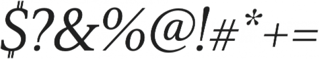Senlot Serif Ext Medium Italic otf (500) Font OTHER CHARS