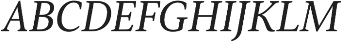 Senlot Serif Ext Medium Italic otf (500) Font UPPERCASE
