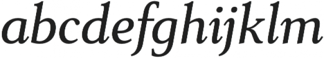 Senlot Serif Ext Medium Italic otf (500) Font LOWERCASE