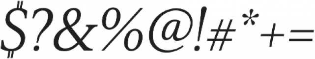 Senlot Serif Ext Regular Italic otf (400) Font OTHER CHARS
