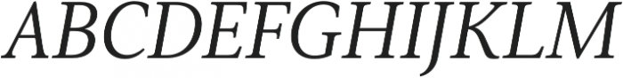 Senlot Serif Ext Regular Italic otf (400) Font UPPERCASE