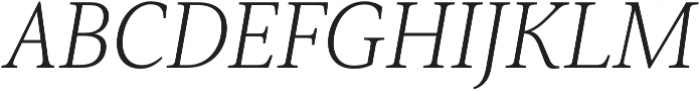 Senlot Serif Ext Thin Italic otf (100) Font UPPERCASE