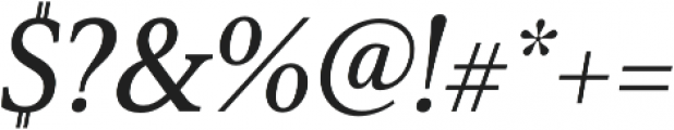Senlot Serif Norm Demi Italic otf (400) Font OTHER CHARS