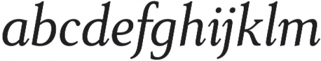 Senlot Serif Norm Regular Italic otf (400) Font LOWERCASE