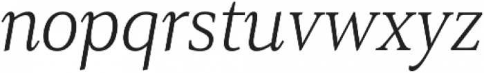 Senlot Serif Norm Thin Italic otf (100) Font LOWERCASE