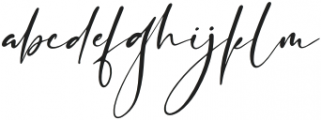 Senorita Signature Italic otf (400) Font LOWERCASE