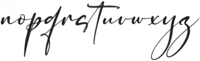 Senorita Signature Italic otf (400) Font LOWERCASE
