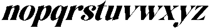 Senorita Slant otf (400) Font LOWERCASE