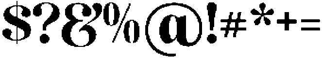 Senorita otf (400) Font OTHER CHARS