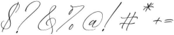 Senorytta Italic otf (400) Font OTHER CHARS