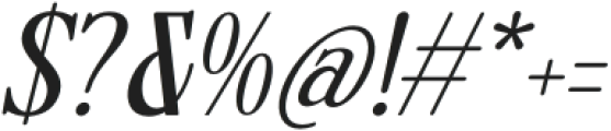 Senovac Italic otf (400) Font OTHER CHARS