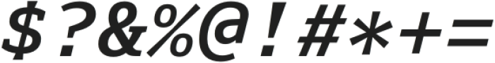 Senpai Coder Bold Italic otf (700) Font OTHER CHARS