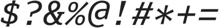 Senpai Coder Medium Italic otf (500) Font OTHER CHARS