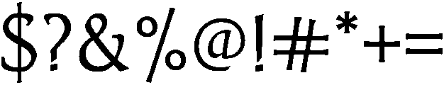 Sensation otf (400) Font OTHER CHARS