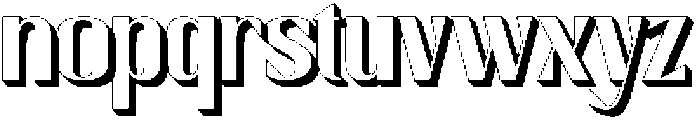 Senthil-3D otf (400) Font LOWERCASE