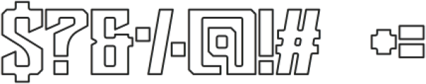 Sentinel Outline otf (400) Font OTHER CHARS