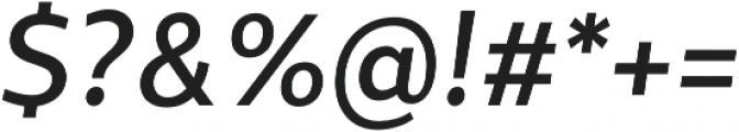 Sentral Medium Italic otf (500) Font OTHER CHARS